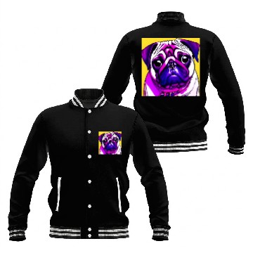 Discover PUG POP ART Baseball Jackets