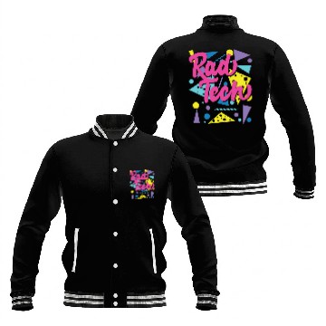 Discover Rad Radiology Tech 80s Fun Py Graduation Baseball Jackets