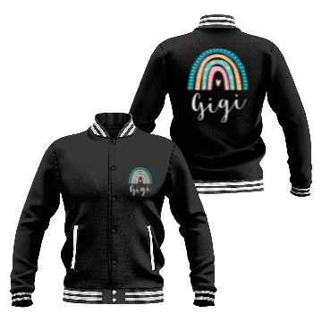 Discover Gigi Rainbow For Grandma Family Baseball Jackets