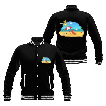 Discover "Tropical Paradise Baseball Jackets