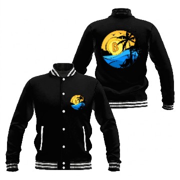 Discover Bitcoin Coin-Crypto Summer Baseball Jackets