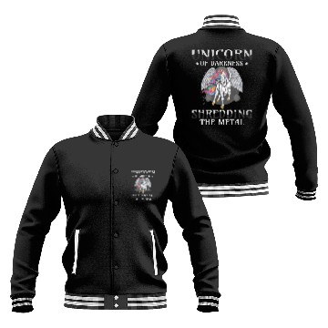 Discover Goth Rock Satan Unicorn Festivals Death Metal Baseball Jackets