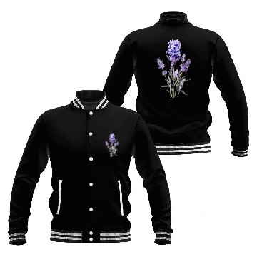 Discover Lavender Flower Baseball Jackets