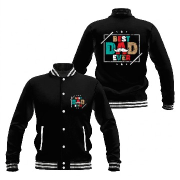 Discover BEST DAD EVER Baseball Jackets