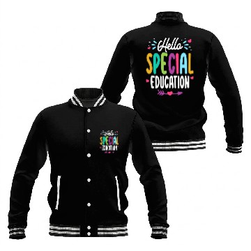 Discover Hello Special Education Back To School Teacher Baseball Jackets