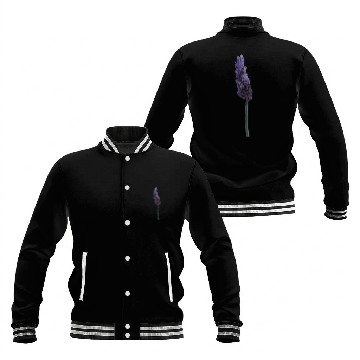 Discover Lavender Flower Illustration Baseball Jackets