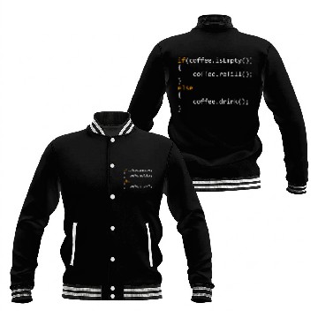 Discover Programmer Coffee For Coders Baseball Jackets