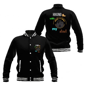 Discover Hiking with dad Baseball Jackets