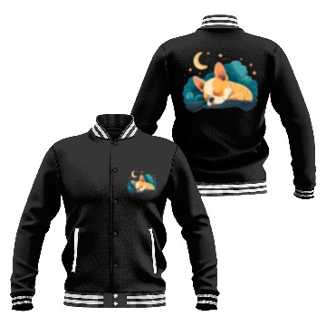 Discover Chihuahua | Sunday Sleep Cute Dog Good Night Baseball Jackets