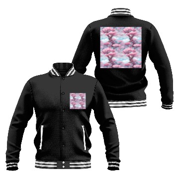 Discover Anime Euphoria: Fantasy Cherry Blossom Dreamscape Baseball Jackets