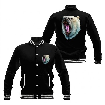 Discover Angry Polar Bear Baseball Jackets