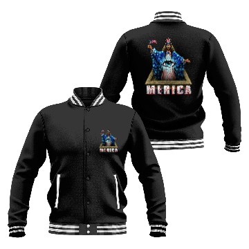 Discover Merica Jesus Patriotic and Eye of Providence Baseball Jackets