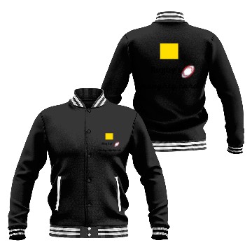 Discover Rugby s naughty card, yellow card Baseball Jackets