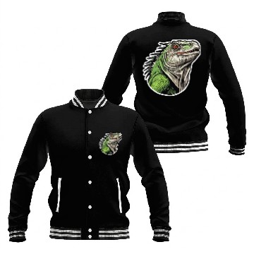 Discover Iguana - Enchanted Wilderness Baseball Jackets