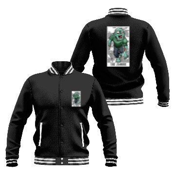 Discover Funny The Zombie Tarot Card For Tarot Cards Baseball Jackets
