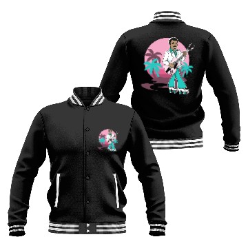 Discover Breezin' on Wheels Retro Cartoon - Malibu Style Baseball Jackets
