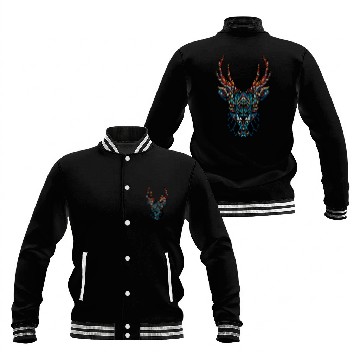 Discover Mandala Deer Baseball Jackets
