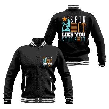 Discover Spin It Like You Stole It Gym Workout Muscle Stati Baseball Jackets