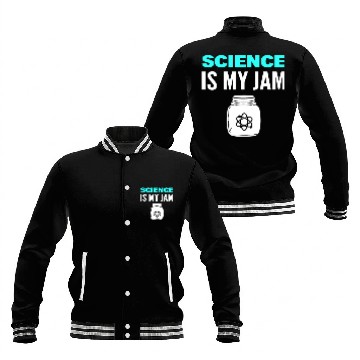 Discover Science Is My Jam Physics Professor Baseball Jackets