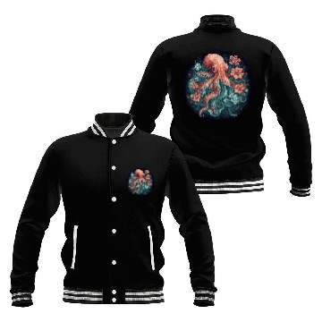 Discover Octopus Baseball Jackets