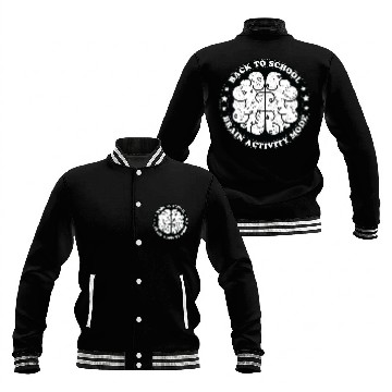 Discover Back to school brain activity mode Baseball Jackets