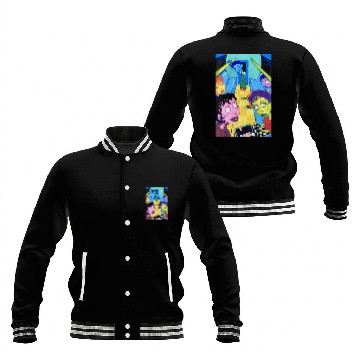 Discover Weird cool train design colored Baseball Jackets