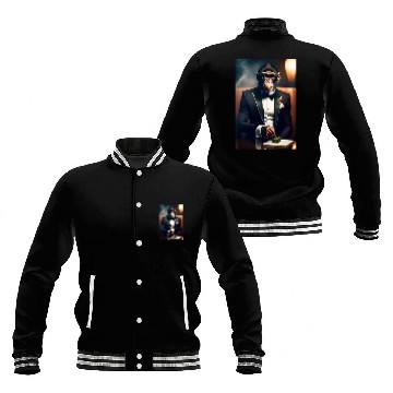 Discover Ape in suit with Cigar Baseball Jackets
