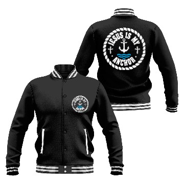 Discover Hesus Is My Anchor Love Jesus Christian Christmas Baseball Jackets