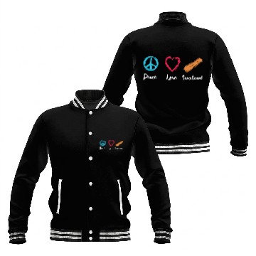 Discover Peace Love Snowboard Baseball Jackets
