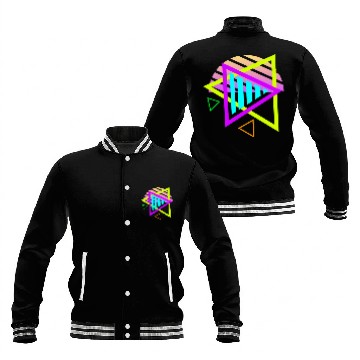 Discover Retro sunset style 80s Baseball Jackets