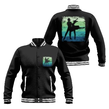 Discover Ballet Dance Couple Vintage Ballerina Baseball Jackets