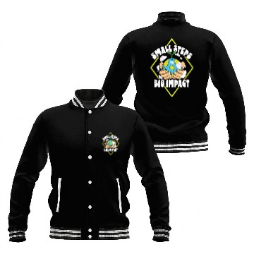 Discover Climate Change Environmental Earth Day Planet Baseball Jackets