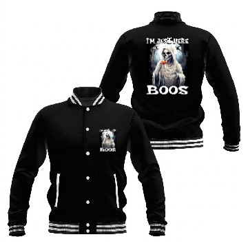 Discover Just Here For The Boos Scary Skeleton Baseball Jackets