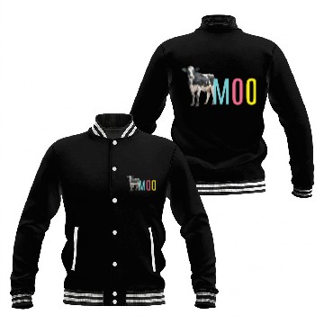 Discover Moo Cow Cows Farmer Baseball Jackets