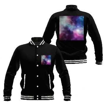 Discover Galaxy nebula abstract design Baseball Jackets