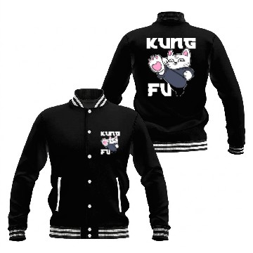 Discover Kung Fu Cat Cat Mom Baseball Jackets