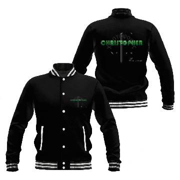 Discover Christopher green design - Greek Origin & bitcoin Baseball Jackets