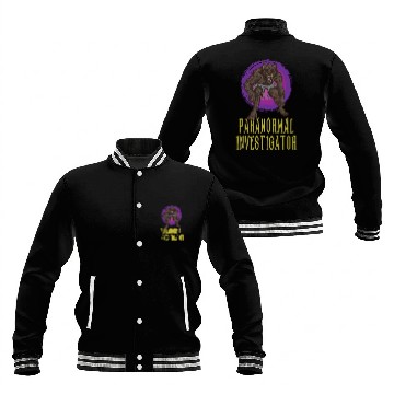 Discover Ghost Hunting Paranormal Investigator Baseball Jackets