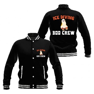 Discover Ice Diving Boo Crew Halloween Baseball Jackets