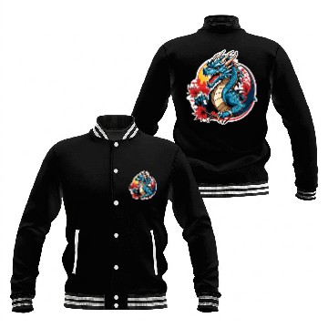 Discover BLUE DRAGON ANGRY Baseball Jackets