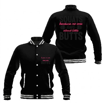 Discover Funny Squat Work Out Gym Weight Training Leg Day Baseball Jackets
