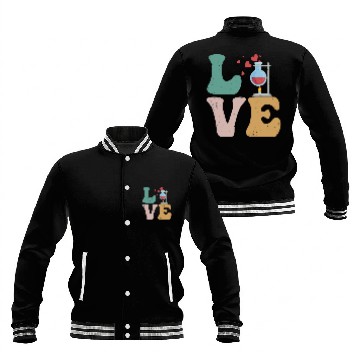Discover Chemistry Chemist Science LOVE Baseball Jackets