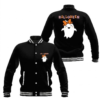 Discover CUTE GHOST Baseball Jackets