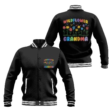 Discover Grandma Wildflower Floral Nature Love Baseball Jackets