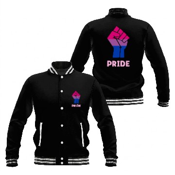 Discover Bisexual Pride Fist Design for Equality Baseball Jackets