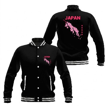 Discover Japan sakura Baseball Jackets