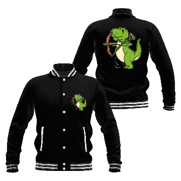 Discover Dinosaur Archery Bowman Gift Baseball Jackets