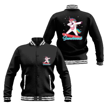 Discover Snowboard Girls Snowboarding Unicorn Baseball Jackets