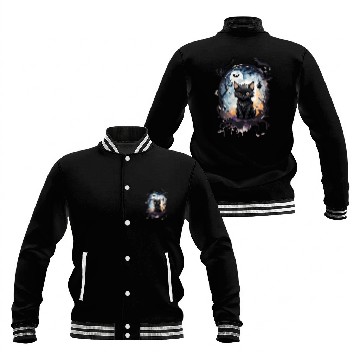 Discover "Bat-Kissed Kitten" Baseball Jackets