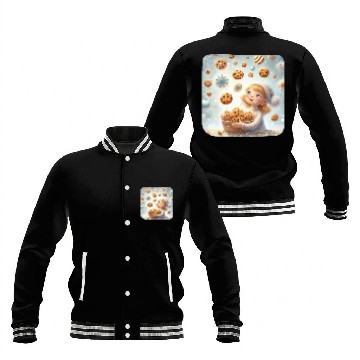Discover Cookie Raining Wonderland Baseball Jackets